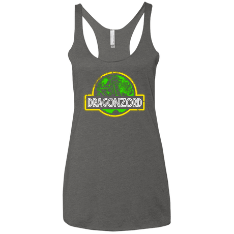 T-Shirts Premium Heather / X-Small Jurassic Power Green Women's Triblend Racerback Tank