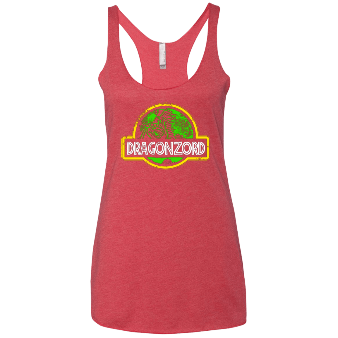 T-Shirts Vintage Red / X-Small Jurassic Power Green Women's Triblend Racerback Tank