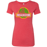 T-Shirts Vintage Red / Small Jurassic Power Green Women's Triblend T-Shirt