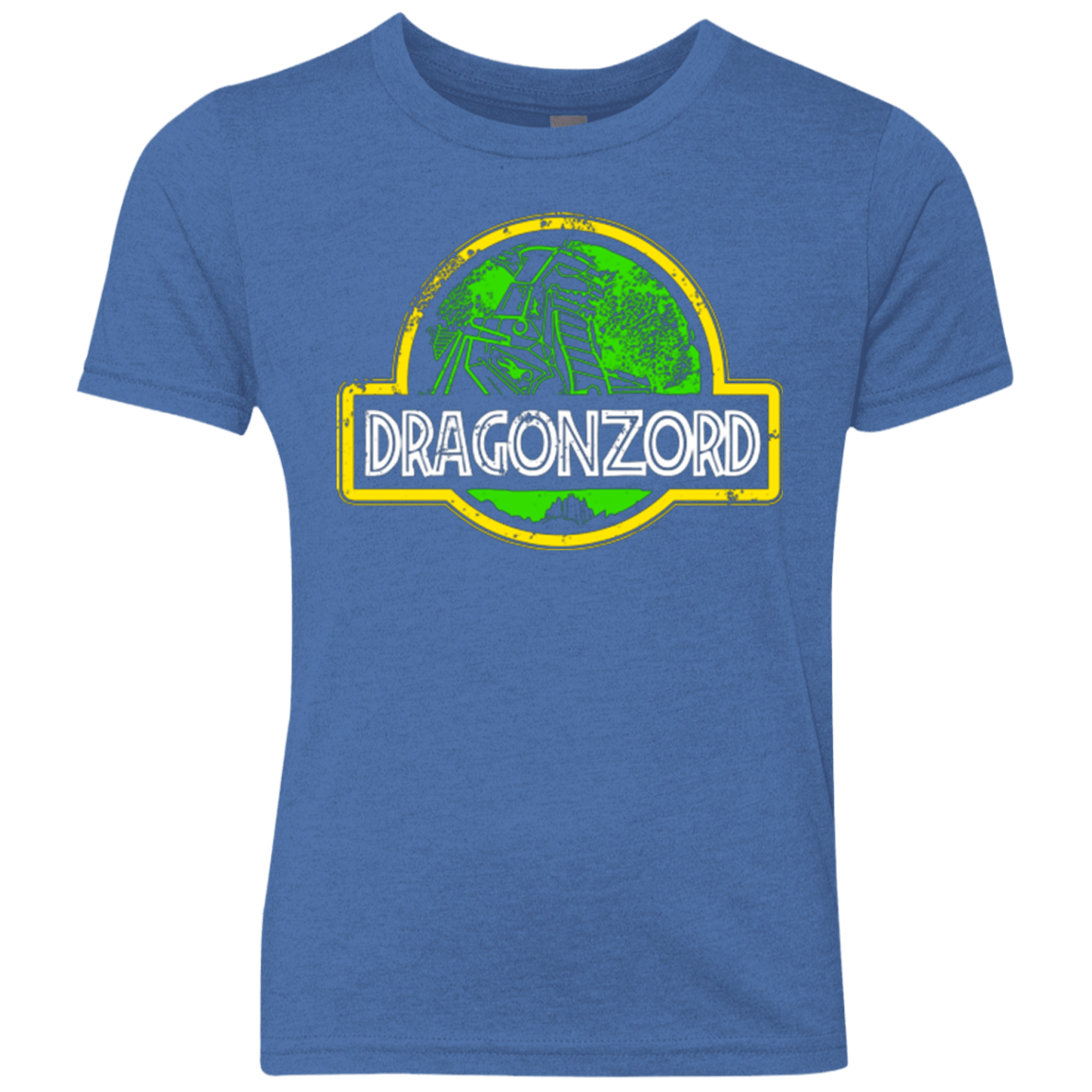 T-Shirts Vintage Royal / YXS Jurassic Power Green Youth Triblend T-Shirt