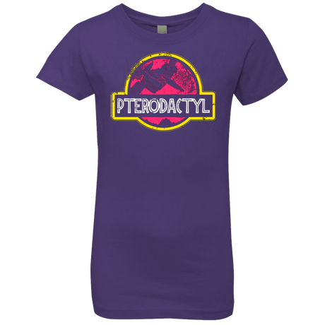 T-Shirts Purple Rush / YXS Jurassic Power Pink Girls Premium T-Shirt