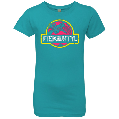 T-Shirts Tahiti Blue / YXS Jurassic Power Pink Girls Premium T-Shirt