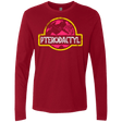 T-Shirts Cardinal / Small Jurassic Power Pink Men's Premium Long Sleeve