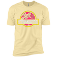 T-Shirts Banana Cream / X-Small Jurassic Power Pink Men's Premium T-Shirt