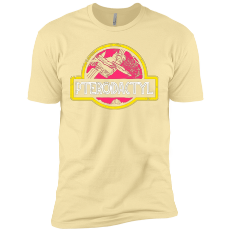 T-Shirts Banana Cream / X-Small Jurassic Power Pink Men's Premium T-Shirt