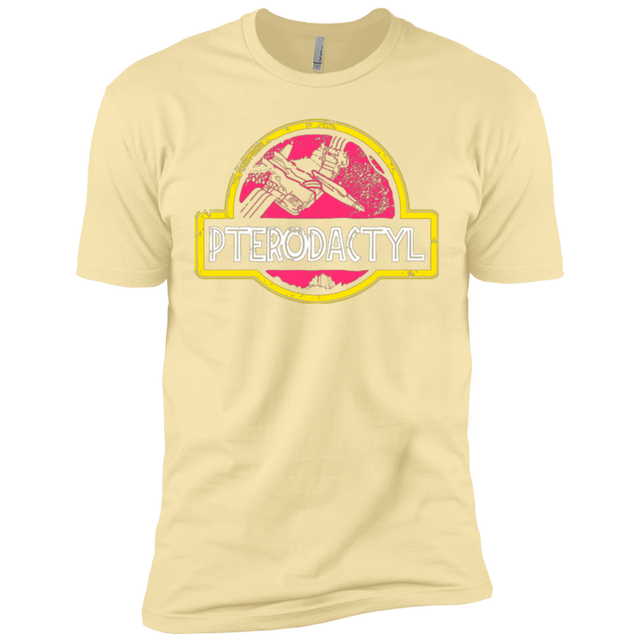 T-Shirts Banana Cream / X-Small Jurassic Power Pink Men's Premium T-Shirt