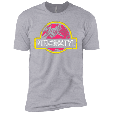 T-Shirts Heather Grey / X-Small Jurassic Power Pink Men's Premium T-Shirt