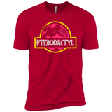 T-Shirts Red / X-Small Jurassic Power Pink Men's Premium T-Shirt