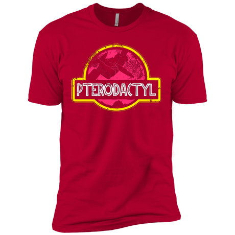T-Shirts Red / X-Small Jurassic Power Pink Men's Premium T-Shirt