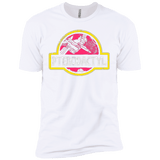 T-Shirts White / X-Small Jurassic Power Pink Men's Premium T-Shirt