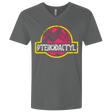 T-Shirts Heavy Metal / X-Small Jurassic Power Pink Men's Premium V-Neck