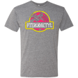 T-Shirts Premium Heather / Small Jurassic Power Pink Men's Triblend T-Shirt