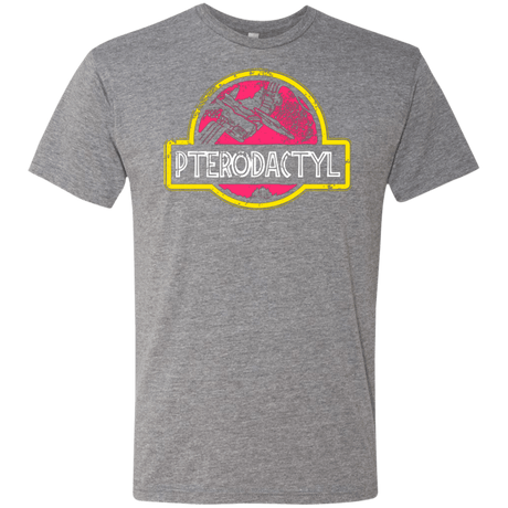 T-Shirts Premium Heather / Small Jurassic Power Pink Men's Triblend T-Shirt