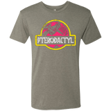 T-Shirts Venetian Grey / Small Jurassic Power Pink Men's Triblend T-Shirt