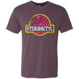 T-Shirts Vintage Purple / Small Jurassic Power Pink Men's Triblend T-Shirt