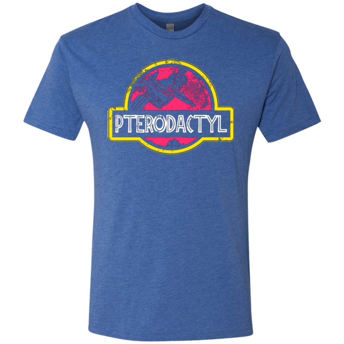 T-Shirts Vintage Royal / Small Jurassic Power Pink Men's Triblend T-Shirt