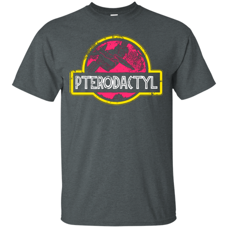 T-Shirts Dark Heather / Small Jurassic Power Pink T-Shirt