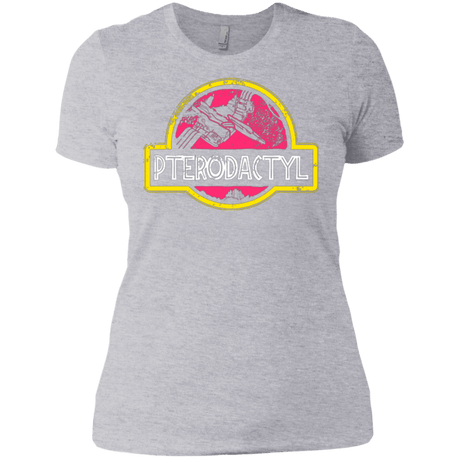 T-Shirts Heather Grey / X-Small Jurassic Power Pink Women's Premium T-Shirt