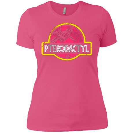 T-Shirts Hot Pink / X-Small Jurassic Power Pink Women's Premium T-Shirt