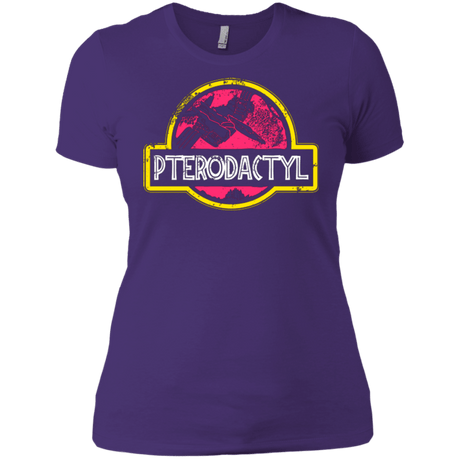 T-Shirts Purple / X-Small Jurassic Power Pink Women's Premium T-Shirt