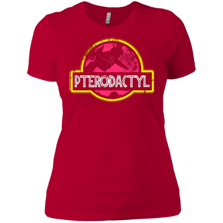 T-Shirts Red / X-Small Jurassic Power Pink Women's Premium T-Shirt