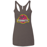 T-Shirts Macchiato / X-Small Jurassic Power Pink Women's Triblend Racerback Tank