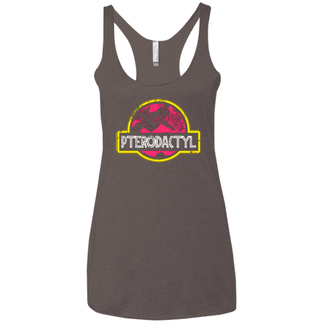 T-Shirts Macchiato / X-Small Jurassic Power Pink Women's Triblend Racerback Tank