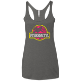 T-Shirts Premium Heather / X-Small Jurassic Power Pink Women's Triblend Racerback Tank