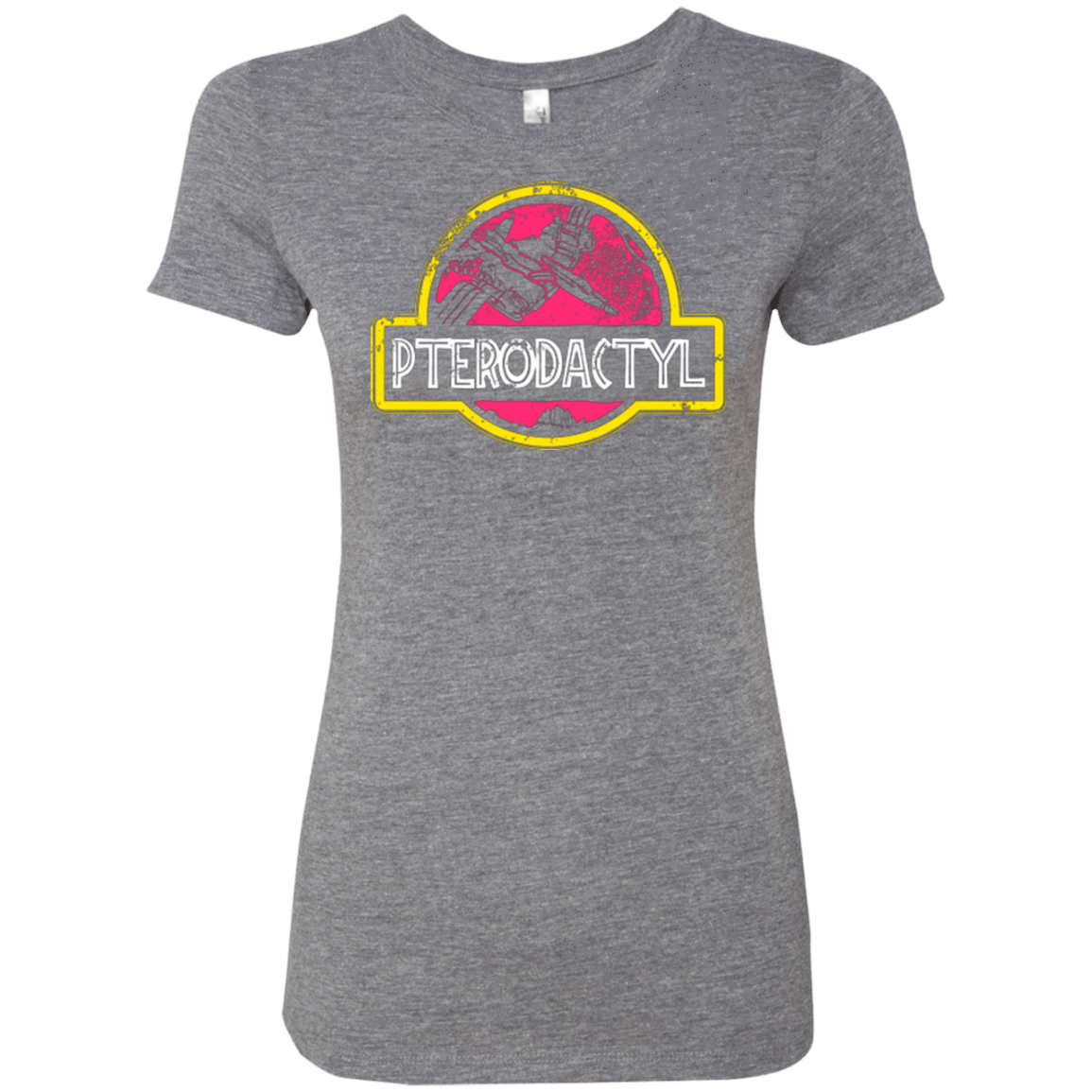 T-Shirts Premium Heather / Small Jurassic Power Pink Women's Triblend T-Shirt