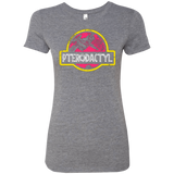 T-Shirts Premium Heather / Small Jurassic Power Pink Women's Triblend T-Shirt