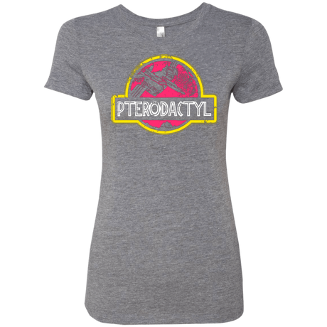 T-Shirts Premium Heather / Small Jurassic Power Pink Women's Triblend T-Shirt