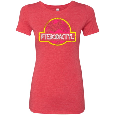 T-Shirts Vintage Red / Small Jurassic Power Pink Women's Triblend T-Shirt