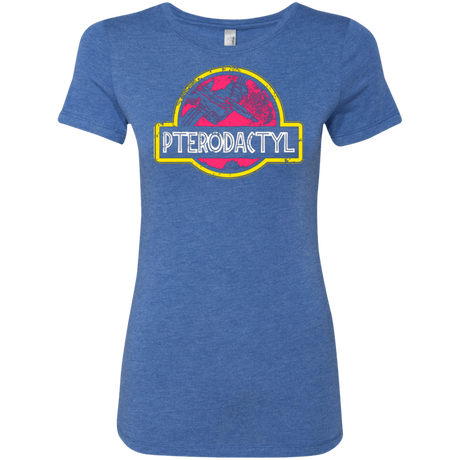 T-Shirts Vintage Royal / Small Jurassic Power Pink Women's Triblend T-Shirt