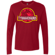 T-Shirts Cardinal / Small Jurassic Power Red Men's Premium Long Sleeve