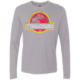 T-Shirts Heather Grey / Small Jurassic Power Red Men's Premium Long Sleeve