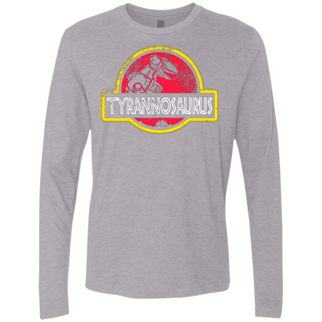 T-Shirts Heather Grey / Small Jurassic Power Red Men's Premium Long Sleeve