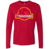 T-Shirts Red / Small Jurassic Power Red Men's Premium Long Sleeve