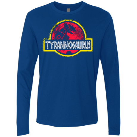 T-Shirts Royal / Small Jurassic Power Red Men's Premium Long Sleeve