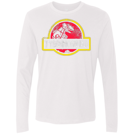 T-Shirts White / Small Jurassic Power Red Men's Premium Long Sleeve