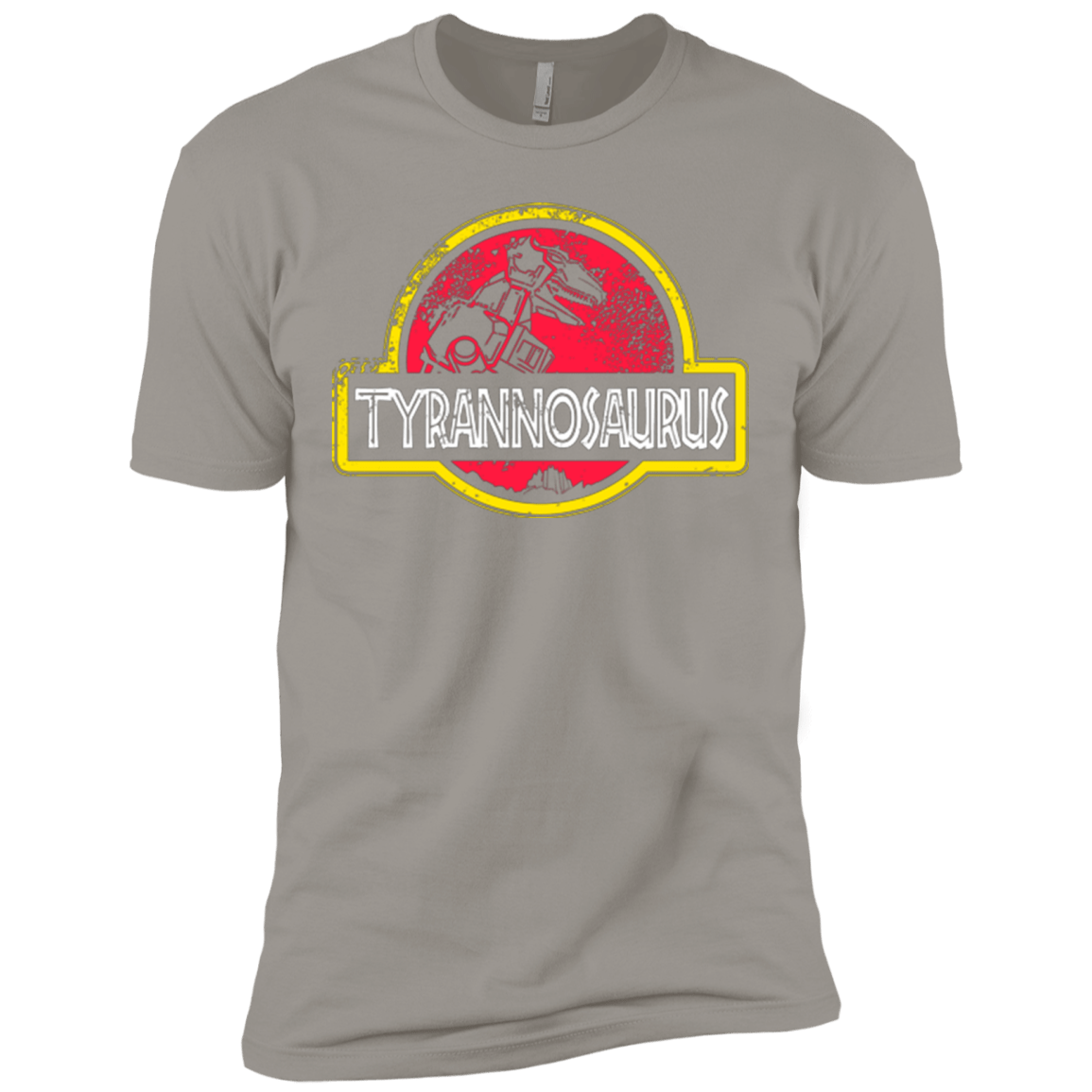 T-Shirts Light Grey / X-Small Jurassic Power Red Men's Premium T-Shirt