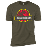T-Shirts Military Green / X-Small Jurassic Power Red Men's Premium T-Shirt