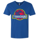 T-Shirts Royal / X-Small Jurassic Power Red Men's Premium V-Neck