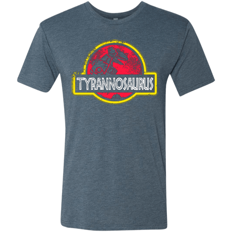T-Shirts Indigo / Small Jurassic Power Red Men's Triblend T-Shirt