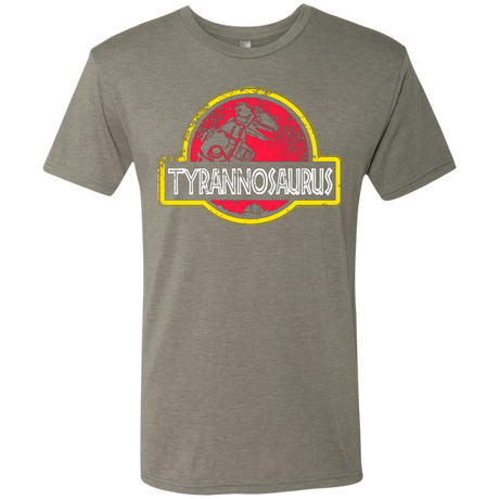 T-Shirts Venetian Grey / Small Jurassic Power Red Men's Triblend T-Shirt