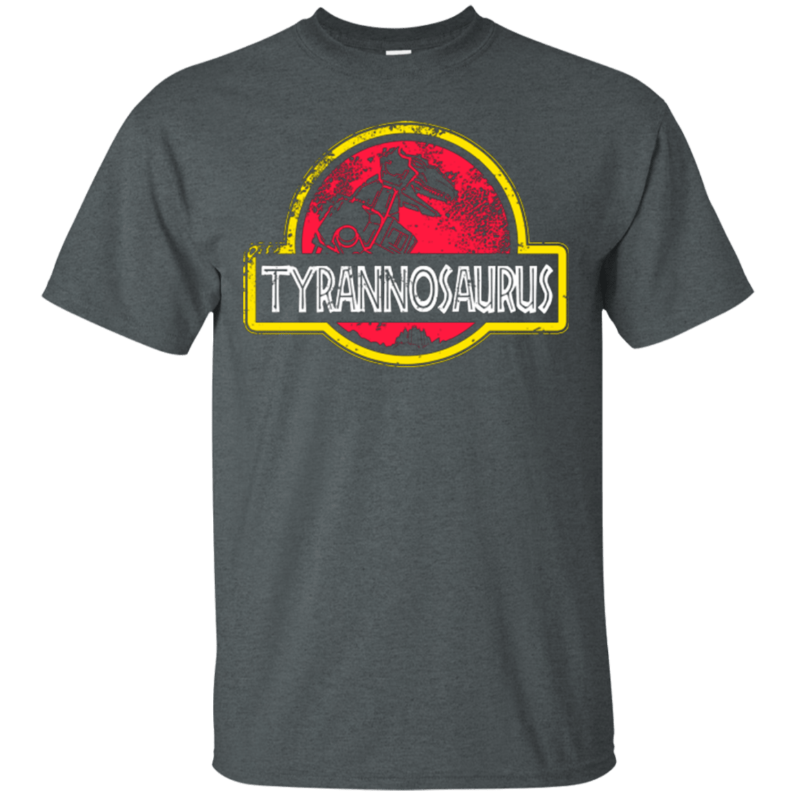 T-Shirts Dark Heather / Small Jurassic Power Red T-Shirt