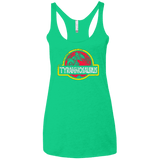 T-Shirts Envy / X-Small Jurassic Power Red Women's Triblend Racerback Tank