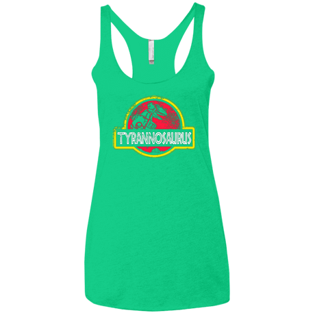 T-Shirts Envy / X-Small Jurassic Power Red Women's Triblend Racerback Tank