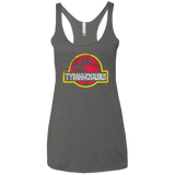 T-Shirts Premium Heather / X-Small Jurassic Power Red Women's Triblend Racerback Tank