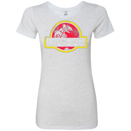 T-Shirts Heather White / Small Jurassic Power Red Women's Triblend T-Shirt