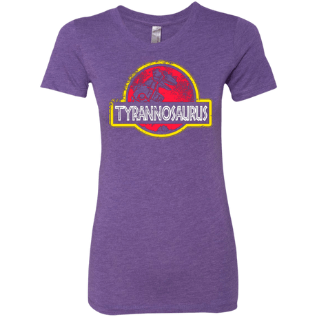 T-Shirts Purple Rush / Small Jurassic Power Red Women's Triblend T-Shirt